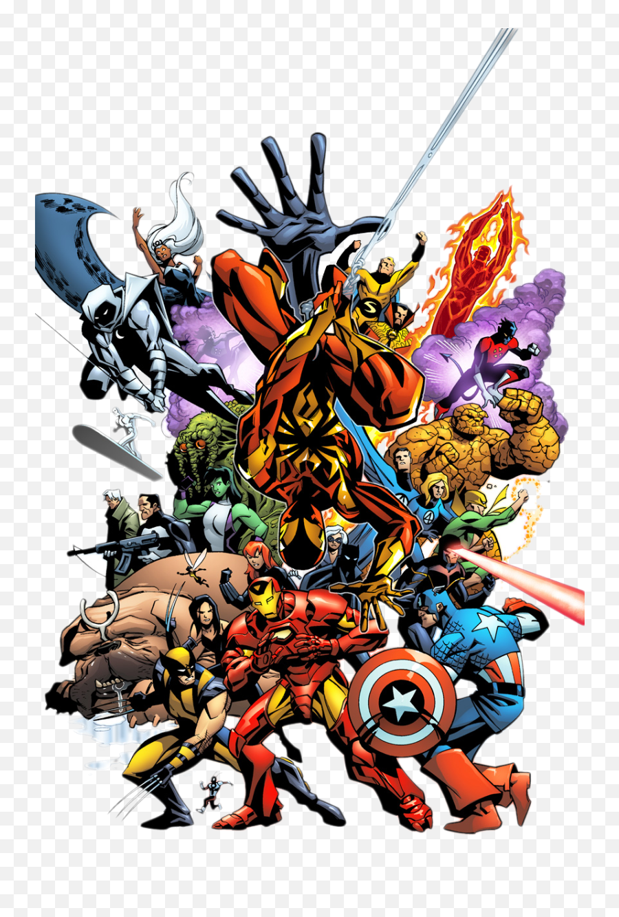 My Heroe Comic The Avengers Png - Marvel Team Up 2019,Avengers Png