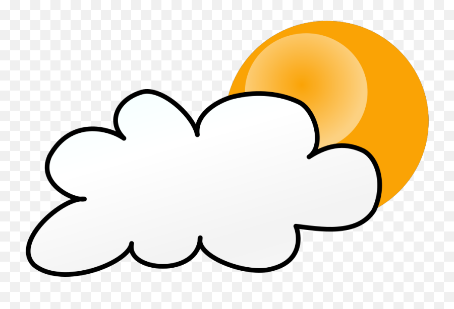 Sunny Partly Cloudy Weather Png Svg Clip Art For Web - Cloudy Weather,Weather Png