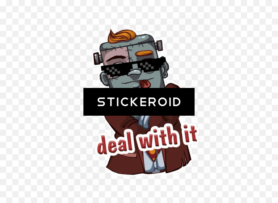 Download Deal With It Pixel Glasses - Deal With It Sticker Telegram Png,Thug Life Glasses Transparent Background