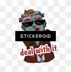 Download Deal With It Pixel Glasses - Sticker Telegram png