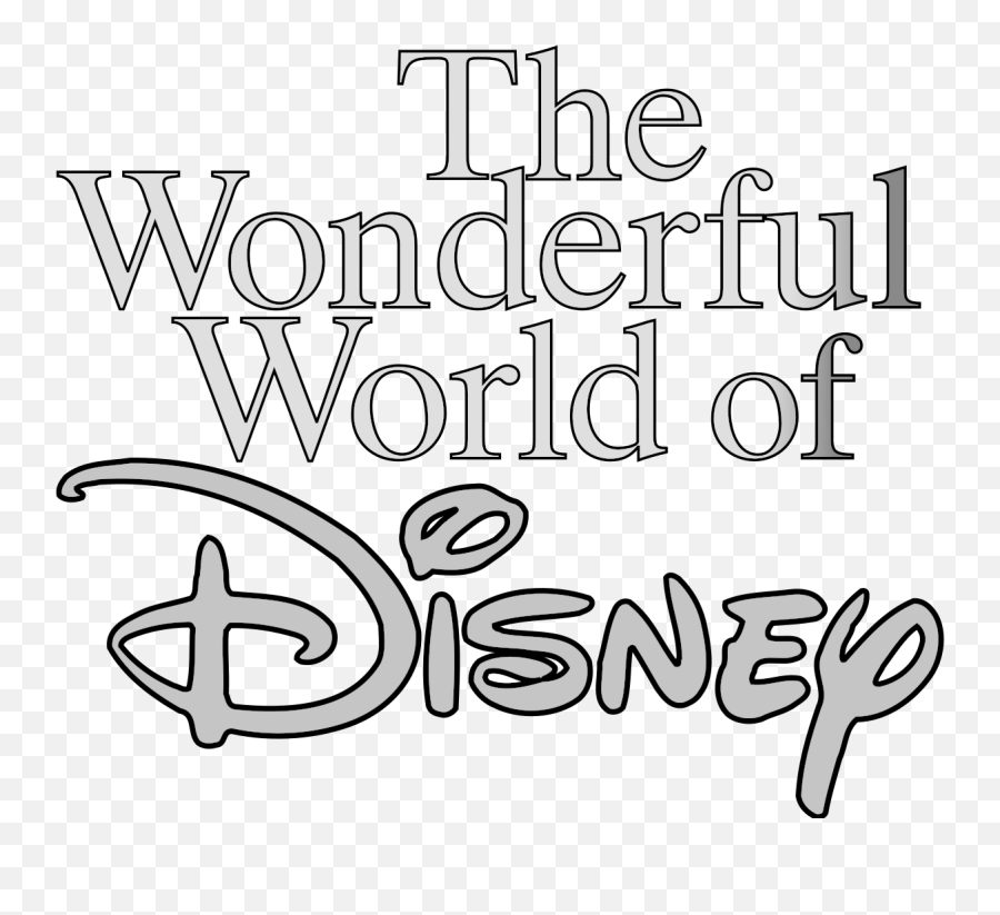 Filethe Wonderful World Of Disney Logosvg - Wikimedia Commons Calligraphy Png,Disney Logo Transparent