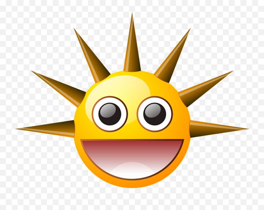 Sun Smiley Spikes - Spike Clipart Png,Spikes Png
