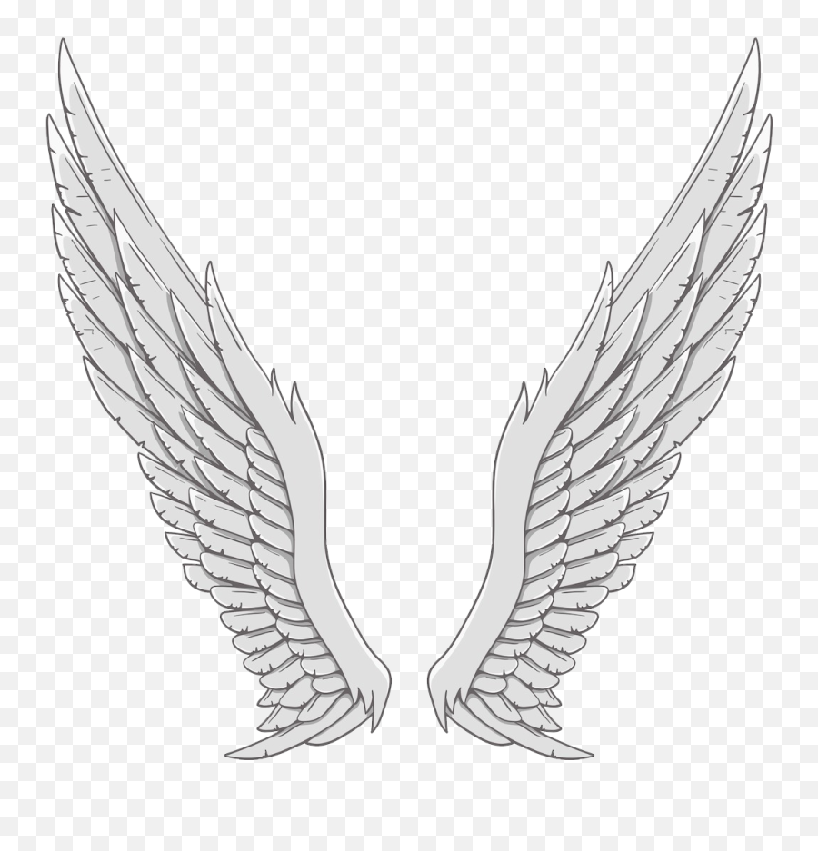 Angel Wing White - Silver Angel Wings Png Download 1024 Transparent White Angel Wings Clipart,Angel Wing Png
