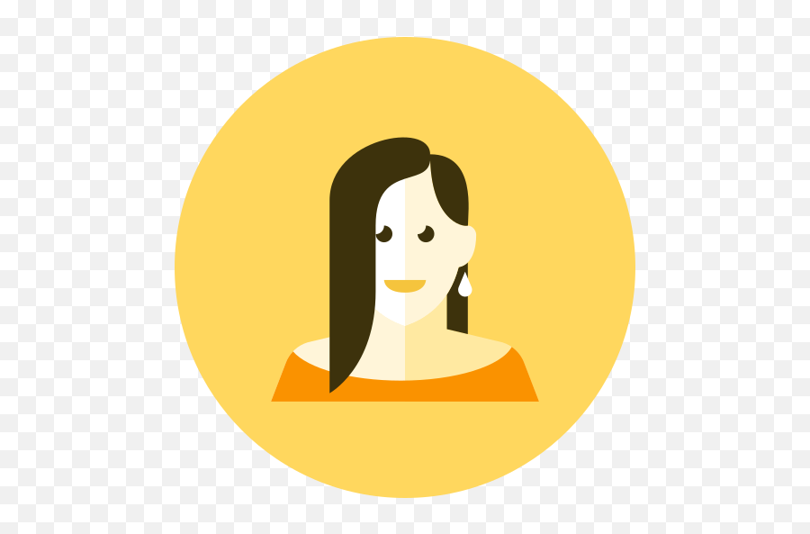 Woman Free Icon Of Kameleon Yellow Round - Icon Png,Woman Icon Png