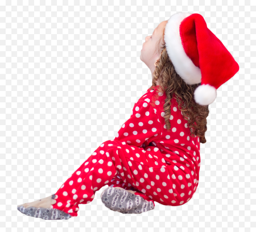Download Little Girl Santa Hat Christmas - Santa Claus Girl Little Girls Png Transparent,Santa Hat Transparent