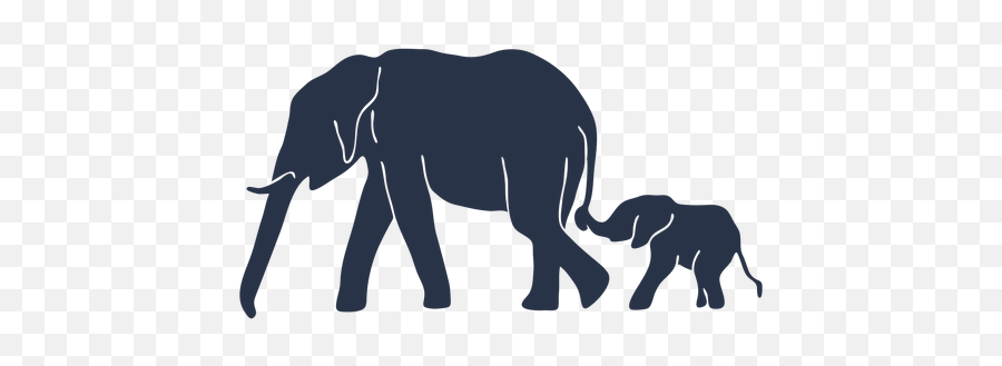 Elephant Family - Transparent Png U0026 Svg Vector File Elefante Mama Y Bebe Png,Elephant Transparent