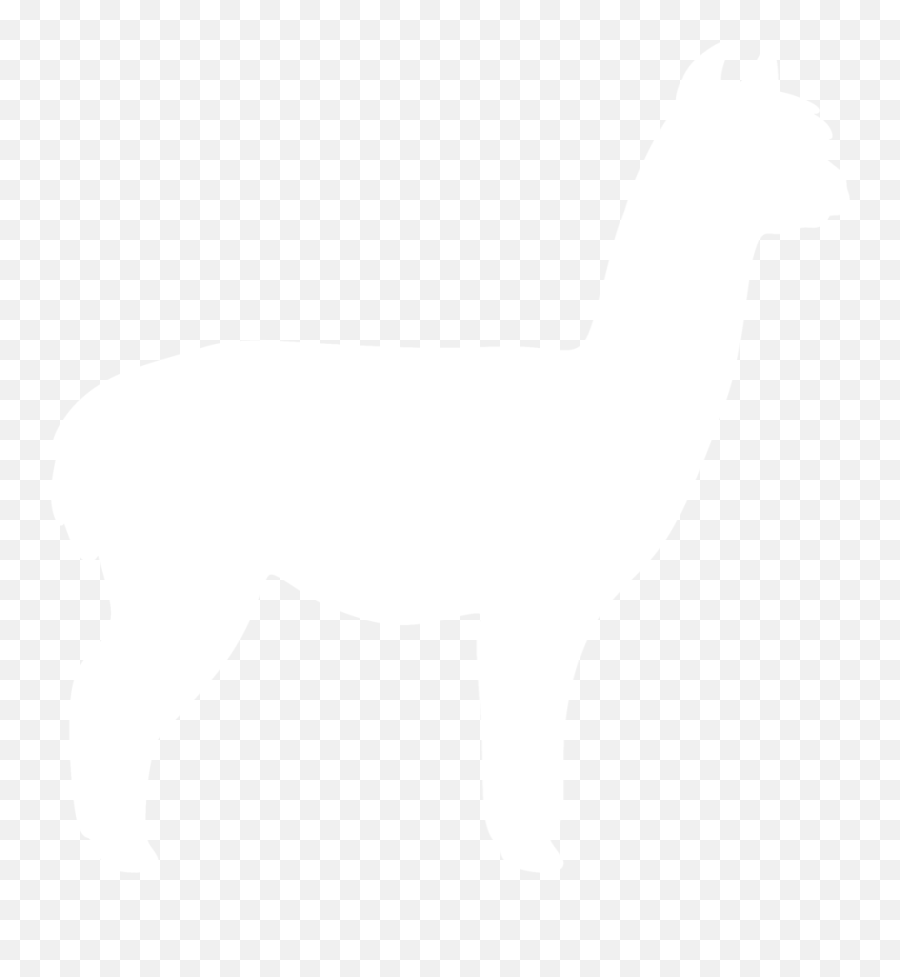 Download Alpaca Silhouette By Paperlightbox - Alpaka Alpaca White Silhouette Png,Alpaca Png