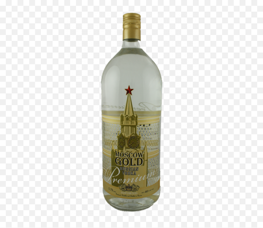Moscow Gold Premium Vodka - Glass Bottle Png,Russian Vodka Png