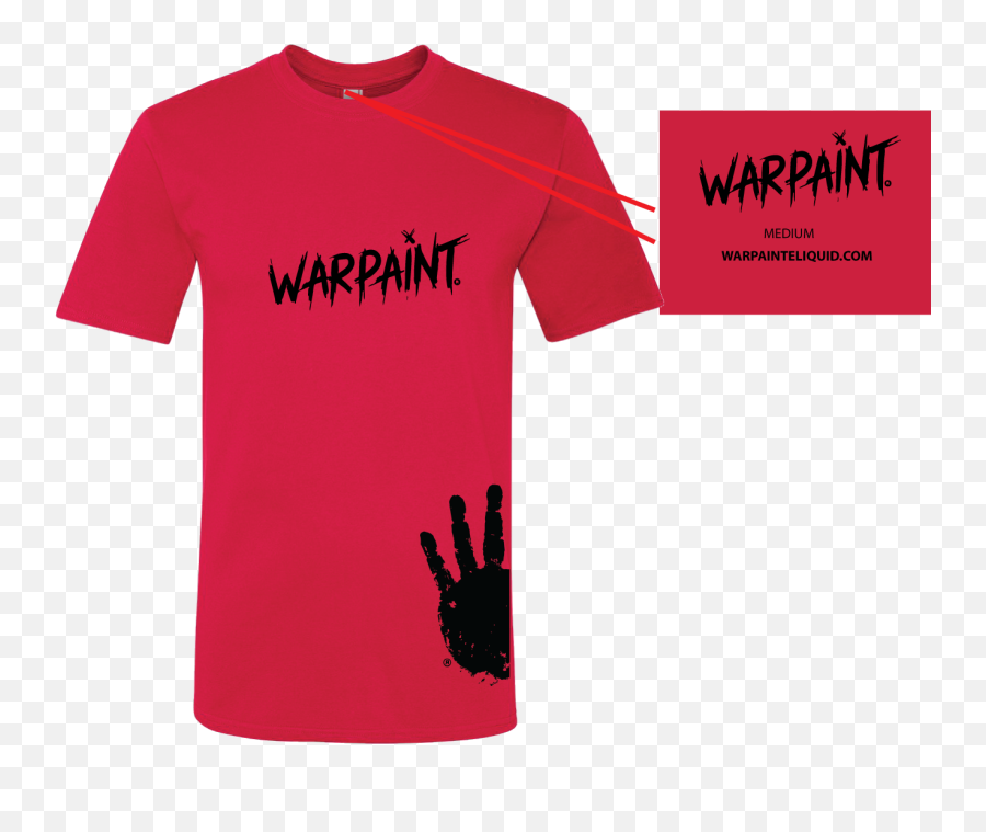 Apparel War Paint T - Shirt Natvie Made Short Sleeve Png,War Paint Png