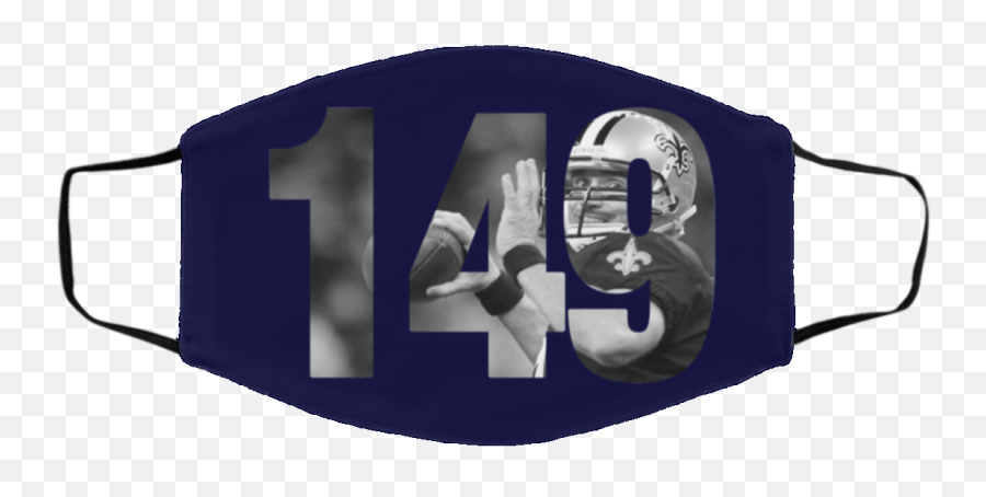 Drew Brees 149 Face Mask - Cloth Face Mask Png,Drew Brees Png