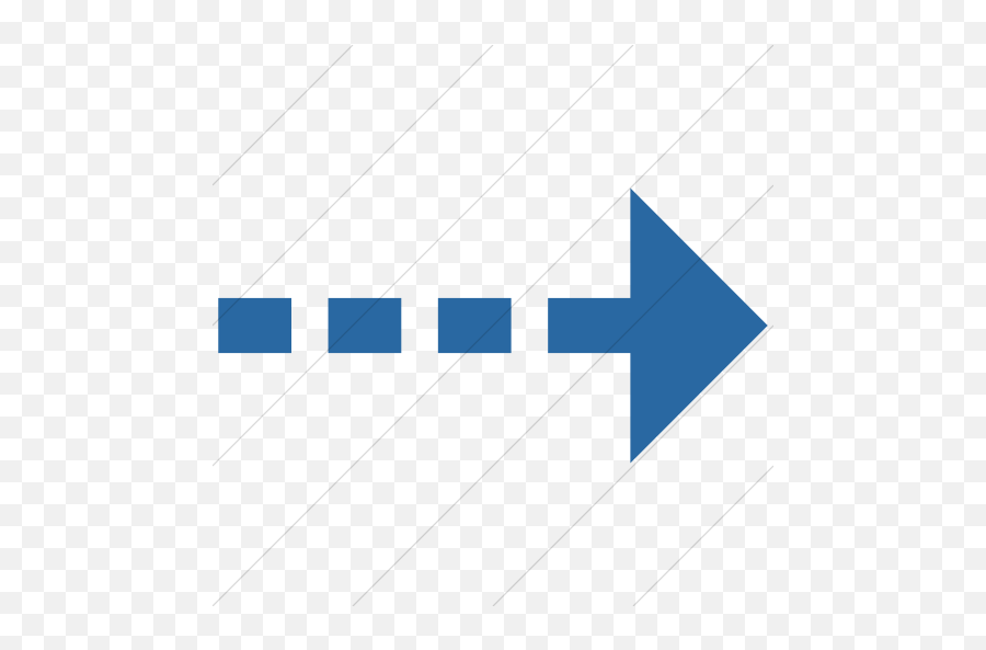 Simple Blue Classic Arrows Dashed Right - Blue Dotted Arrow Png,Dotted Arrow Png