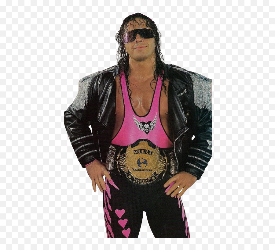 32094 - Wwf Championship Bret Hart Transparent Cartoon Pink And Black Attack Png,Hart Png