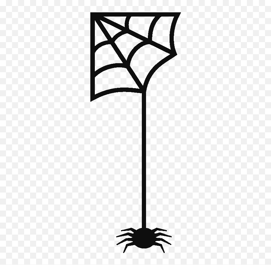 Sticker Toile D Araignee Ambiance - Vertical Png,Hanging Spider Png