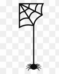 Sticker Toile D Araignee Ambiance - Vertical png