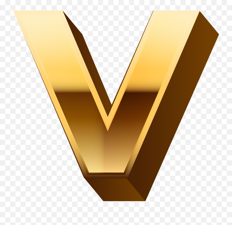 Letter V Png Stock Images - Gold V Png,Letter V Png