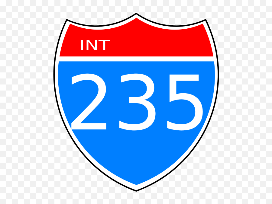 Interstate 235 Road Sign Svg Vector - K Conk Mania Png,Interstate Sign Png