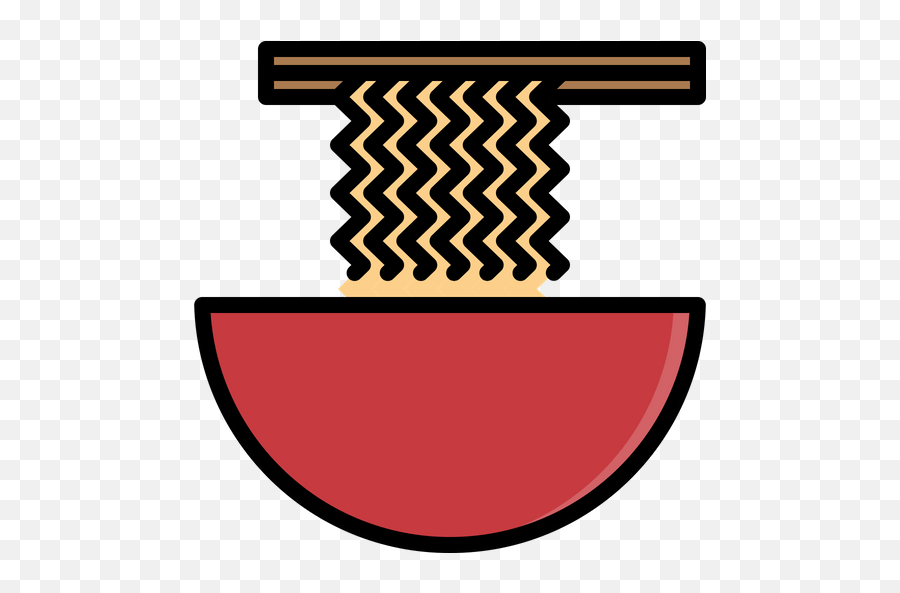 Noodle Bowl Icon Of Colored Outline Style - Available In Svg Noodle Bowl Icon Png,Bowl Icon