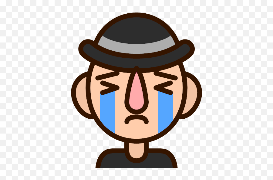 Emoji Emoticon Man Sad Smiley Unhappy Icon - Man With Hat Emojis Png,Sad Smiley Icon