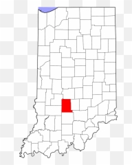 Filemap Of Indiana Highlighting Monroe Countysvg - Wikipedia Blank Counties png