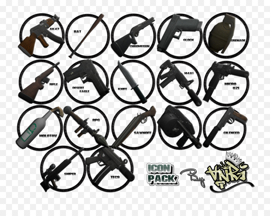 B Mod Tng Hp Gta San Andreas - Weapon Icon Pack Gta San Png,San Andreas Icon Pack