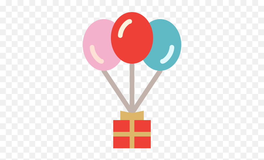 Gift Balloon Surprise Present Free Icon Of - Globos Png Icon,Balloons Icon
