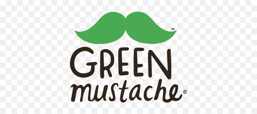 Organic Gluten Free Vegan Snacks - Green Mustache Logo Png,Mustaches Logo
