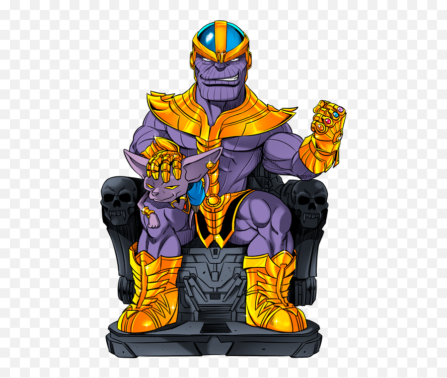 Beerus Png - Thanos From Avengers And Beerus From Dragon Thanos X Beerus,Dragon Ball Super Logo Png