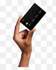 Download Free Credit Card Holding Hand Png Photo Icon - Transparent