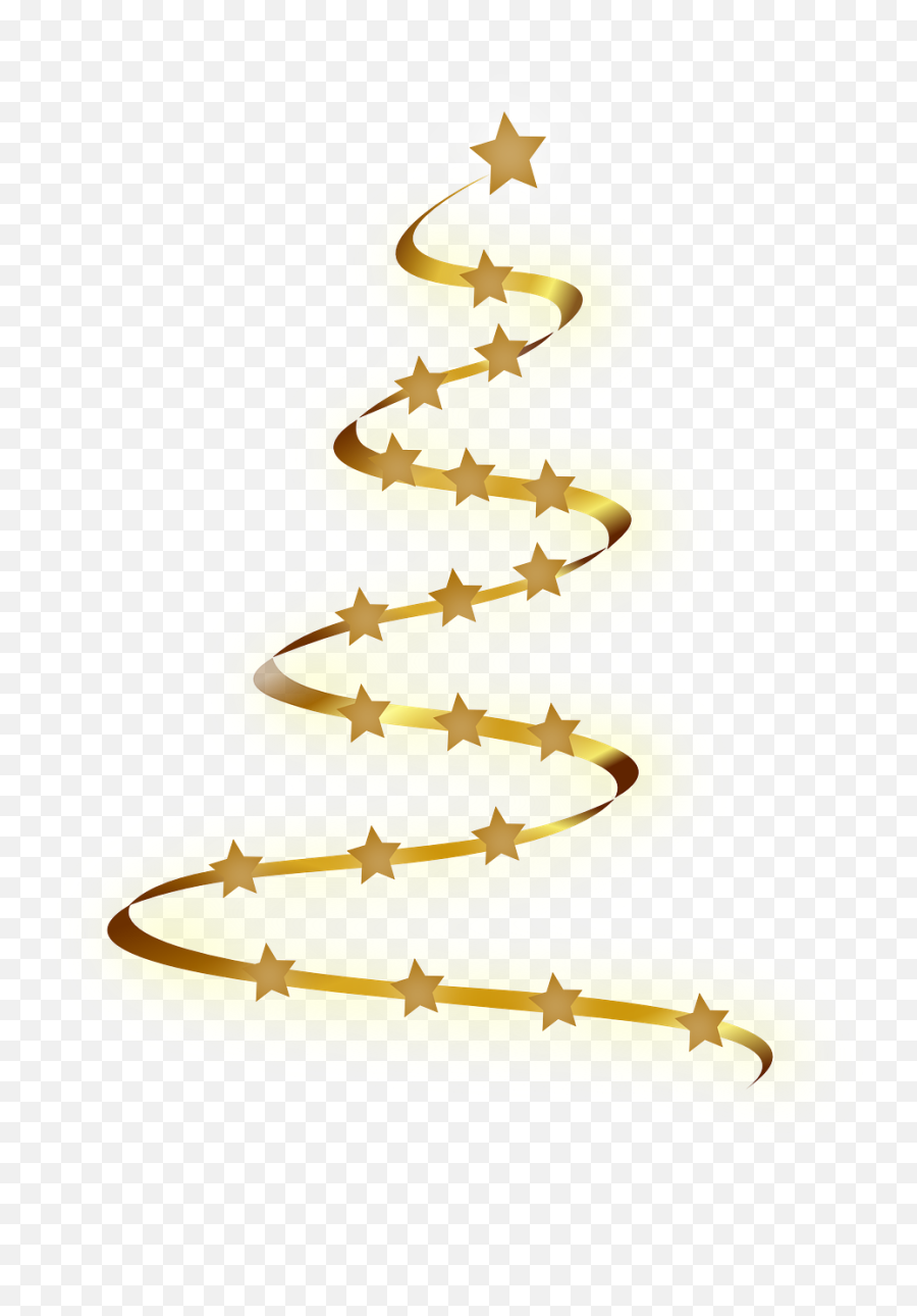 Gold Christmas Tree Clip Art - Vector Clip Art Gold Christmas Tree Clip Art Png,Christmas Tree Vector Png