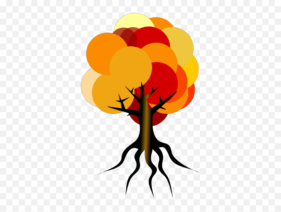Colorful Tree Fall Png Svg Clip Art For Web - Download Clip Tree Roots Clipart,Fall Icon