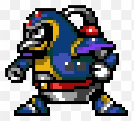 Chill Penguin - Megaman X Clipart Full Size Pixel Art png