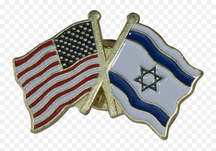 Usa U0026 Israel Pin - Us Canada Flag Pin Png,Israel Png