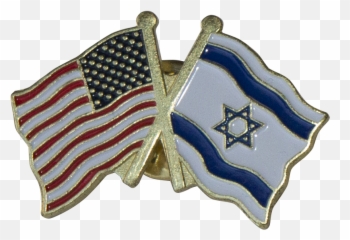 Usa U0026 Israel Pin - Us Canada Flag Pin Png,Israel Png