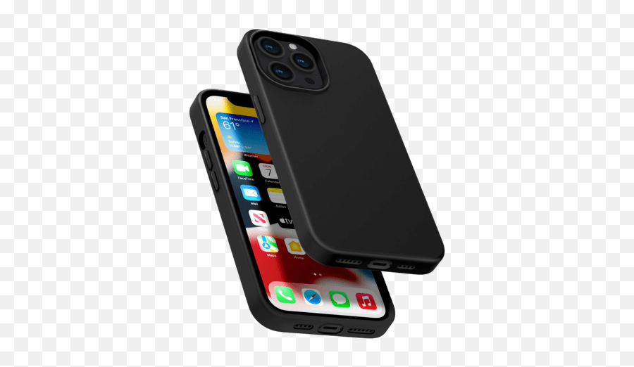 Custodia Morbida Antiurto In Silicone Gel Per Apple Iphone 13 Pro Max Nero Satinato - Red Silicone Pouch For Iphones Png,Icon Skins For Iphone 6