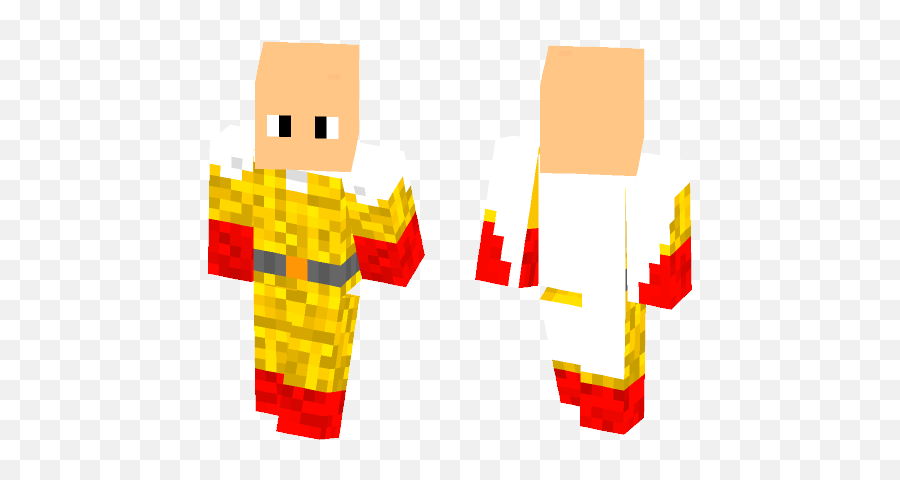 Download One Punch Mansaitama Minecraft Skin For Free - One Punch Man Minecraft Skin Pe Png,One Punch Man Logo Png