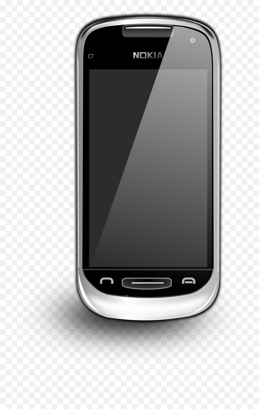 Cell Phone Png Download Free Clip Art - Nokia C7 Png,Cell Phone Clipart Png