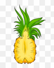 Pineapple Cut In Half Clipart Free Download Creazilla - Pineapple Cut In Half Png,Pineapple Clipart Png