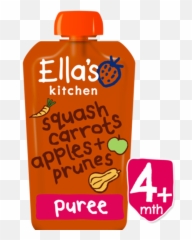 Ellau0027s Kitchen Squash Carrot Apple Prunes - 120g Kitchen Squash Carrots Apples Prunes Png,Squash Png