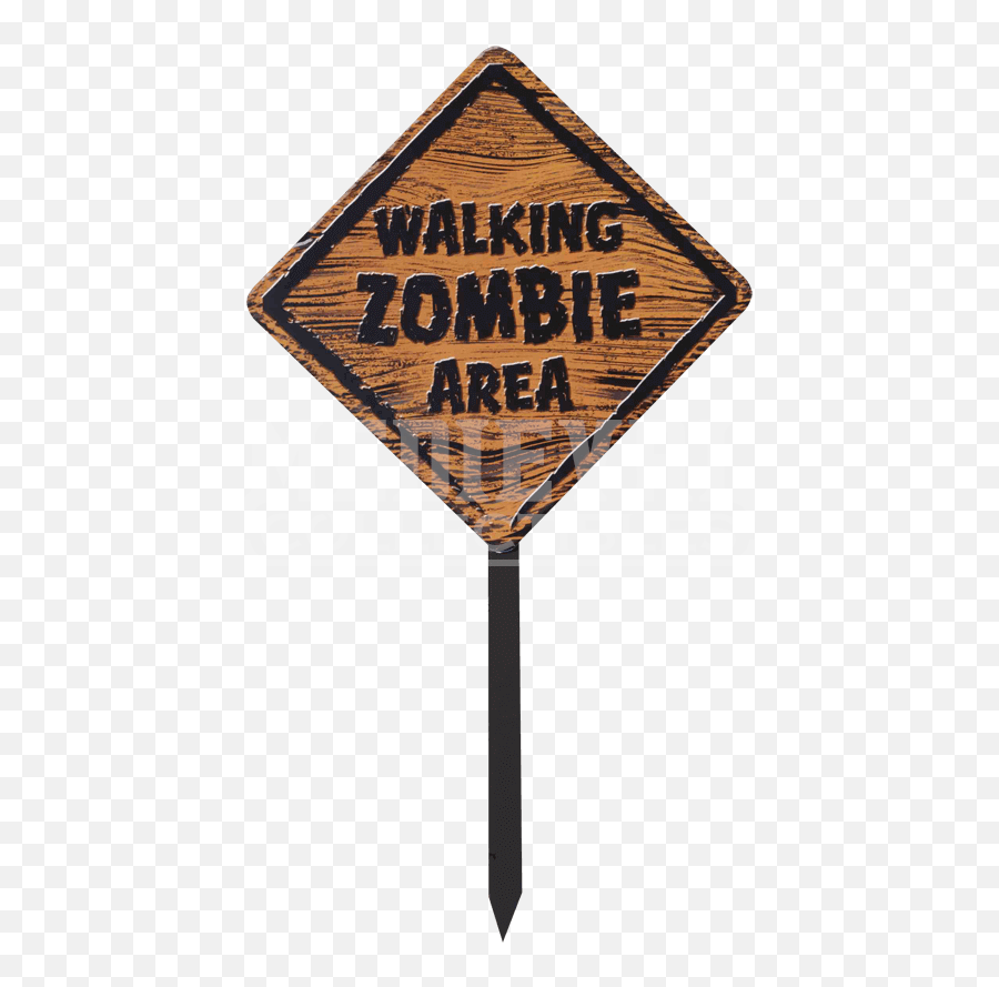 Download Zombie Warning Sign - Forum Novelties Zombie Traffic Sign Png,Warning Sign Png