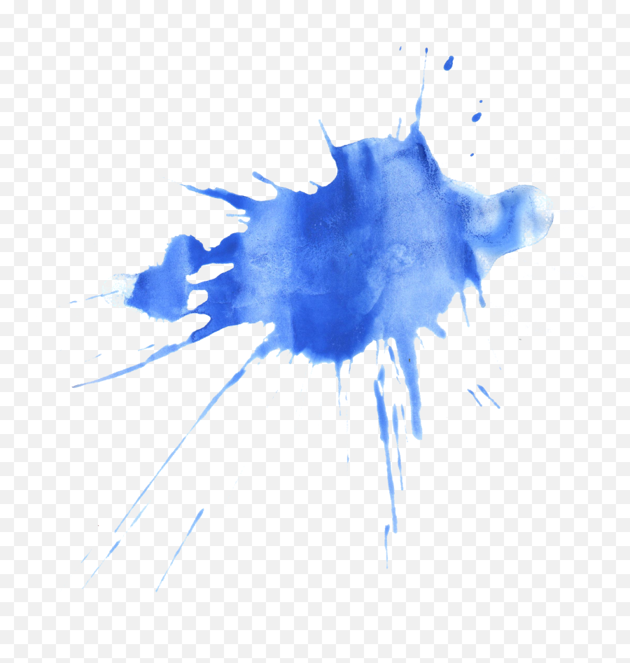 20 Blue Watercolor Splatter Png Transparent Onlygfxcom - Watercolor Ink Splotches,Water Color Png