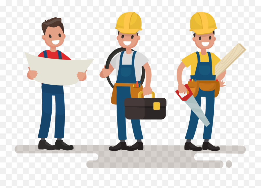 Engineer Clipart Workwear Transparent - Workers Cartoon Png,Engineer Png -  free transparent png images 
