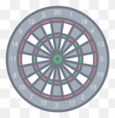 Target Darts Number Figure Sector Flat - Transparent Png Circle,Dart Png