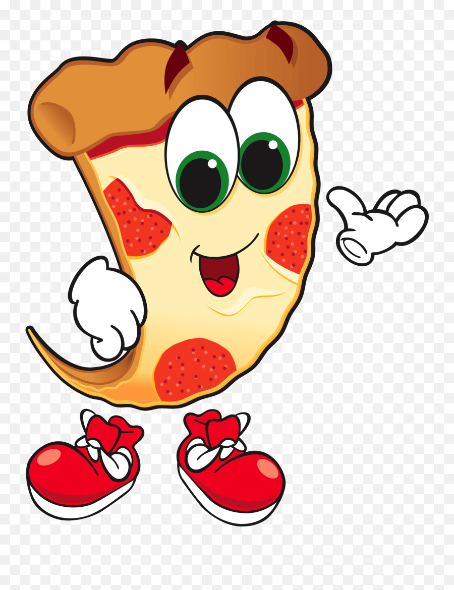 Pizza Slice Cartoon For Kids - Animated Pictures Of Pizza Cartoon Transparent Pizza Clipart Png,Pizza Slice Transparent