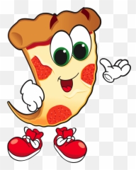 Pizza Slice Cartoon For Kids - Animated Pictures Of Transparent Clipart png