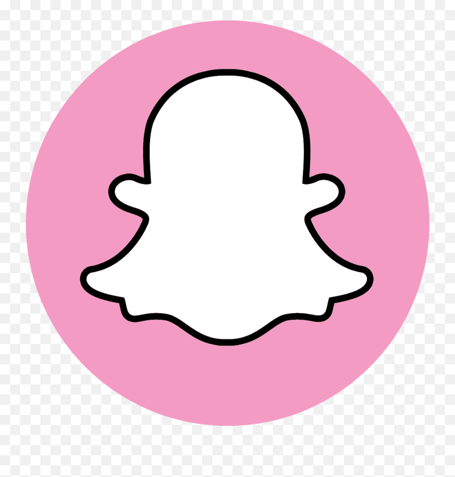Snapchat Pink Logo Png Transparent - Pink Snapchat Logo Png,Snapchat Ghost Transparent