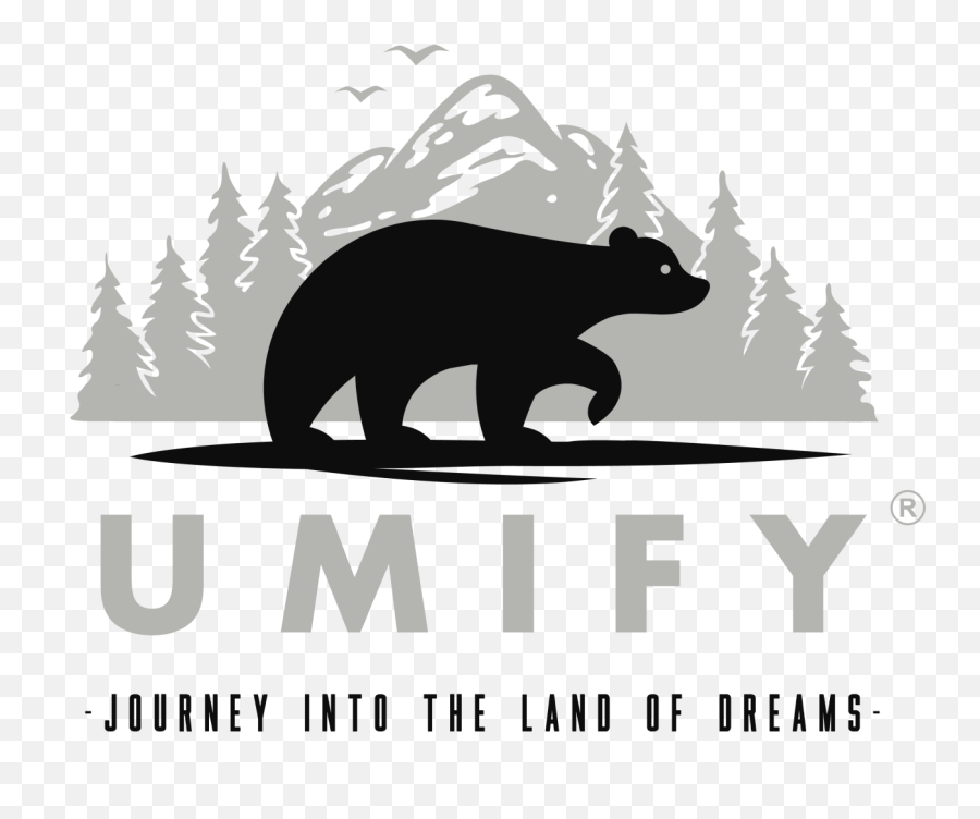Dribbble - Bear Mount White T03png By Umify American Black Bear,Bear Silhouette Png