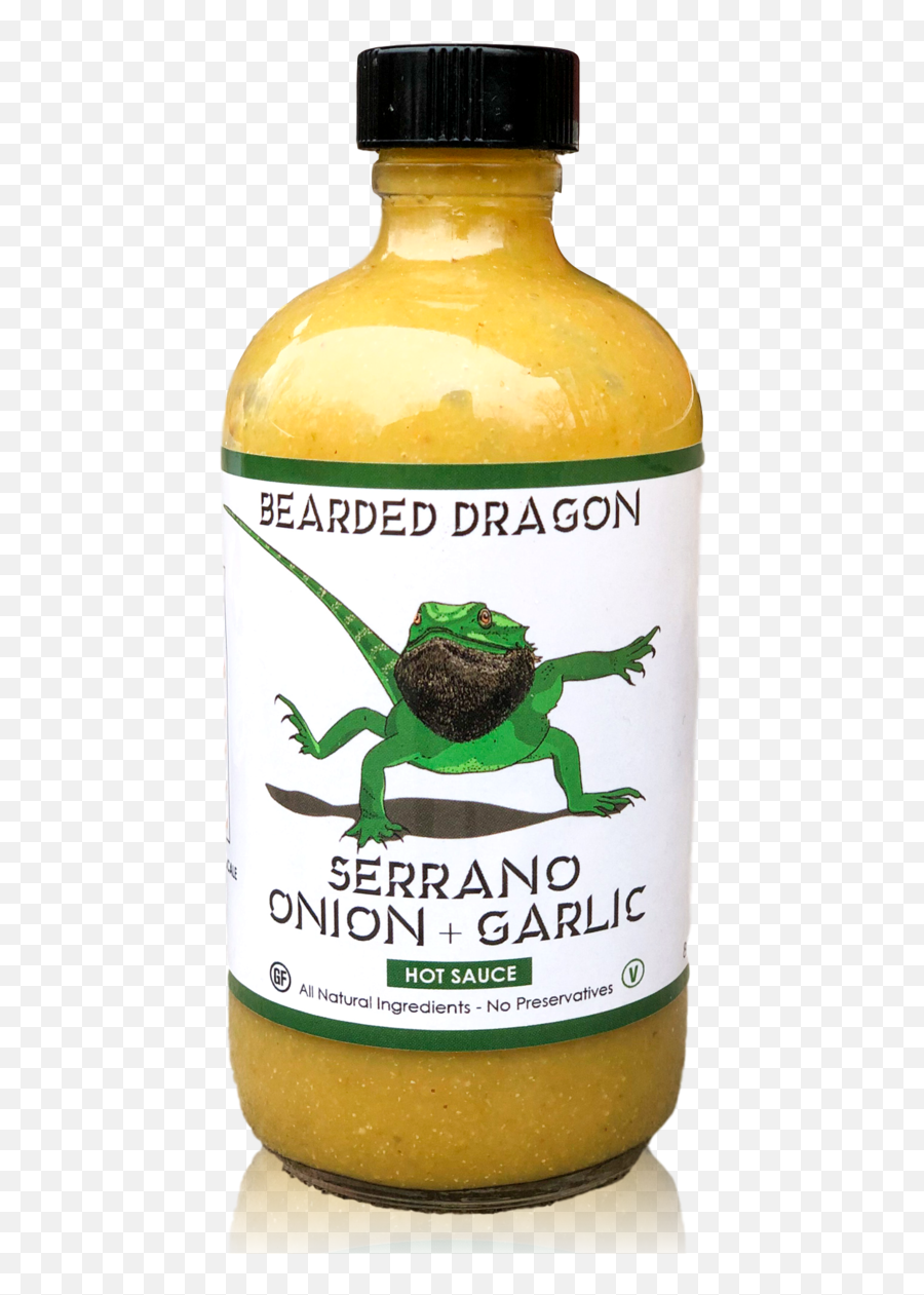 Serrano Onion Garlic 8oz - Bearded Dragon Hot Sauce Png,Bearded Dragon Png