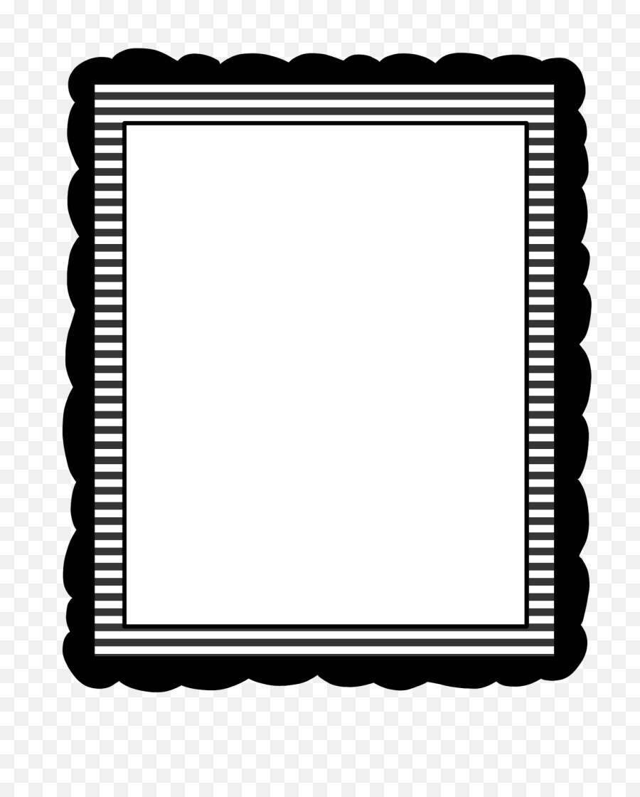 97 School Border Clip Black And White Art - My First Resume For Kids Png,School Border Png
