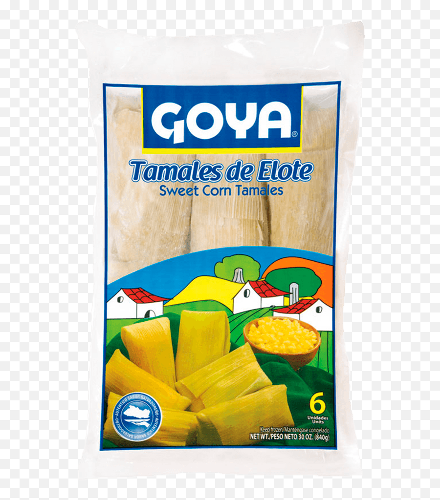 Frozen Corn Cob Tamales Goya Spain - Goya Plantain Chips Png,Tamales Png