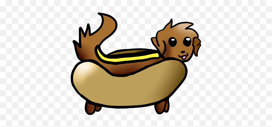 Cartoon Hot Dog Clipart Kid - Cute Dog Clipart Gifs Animated Cute Hot Dogs Png,Hot Dog Clipart Png